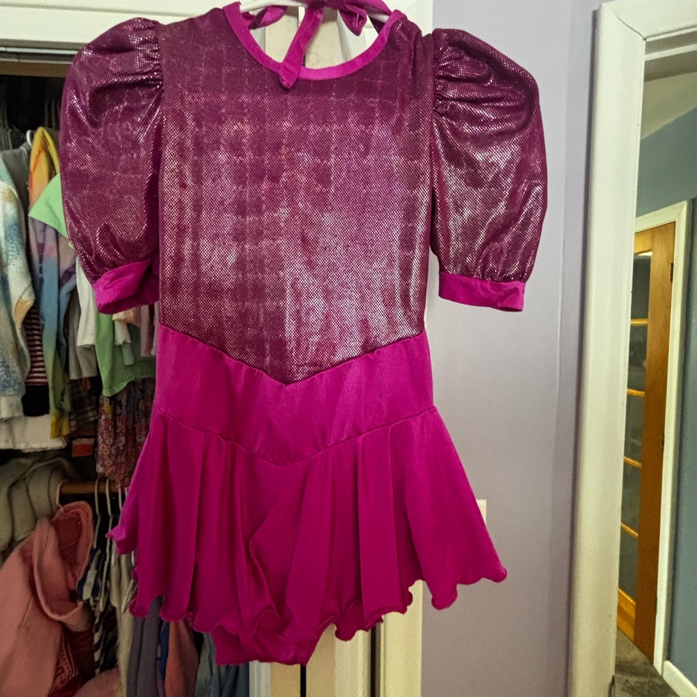Shimmering Fuchsia Kids Dance Costume
